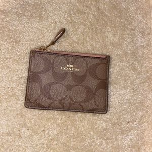 Coach coin and card keychain holder